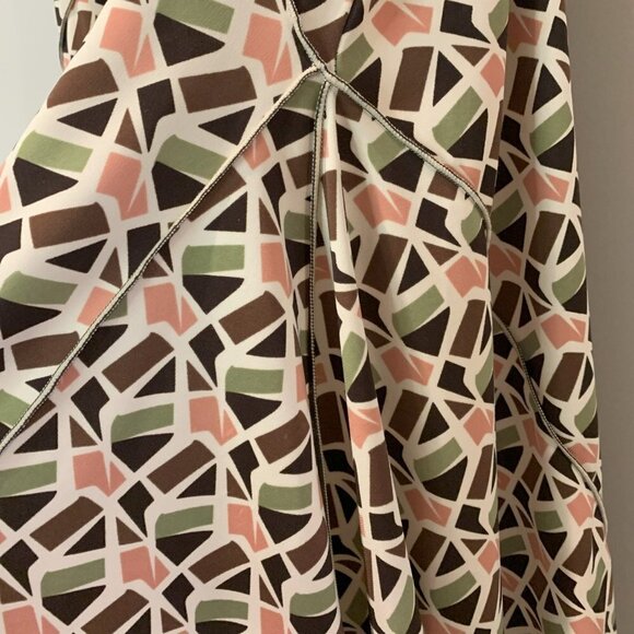 Max Studio, Maxi knee length Skirt, draw string waist, multi color, size Med - Picture 8 of 10